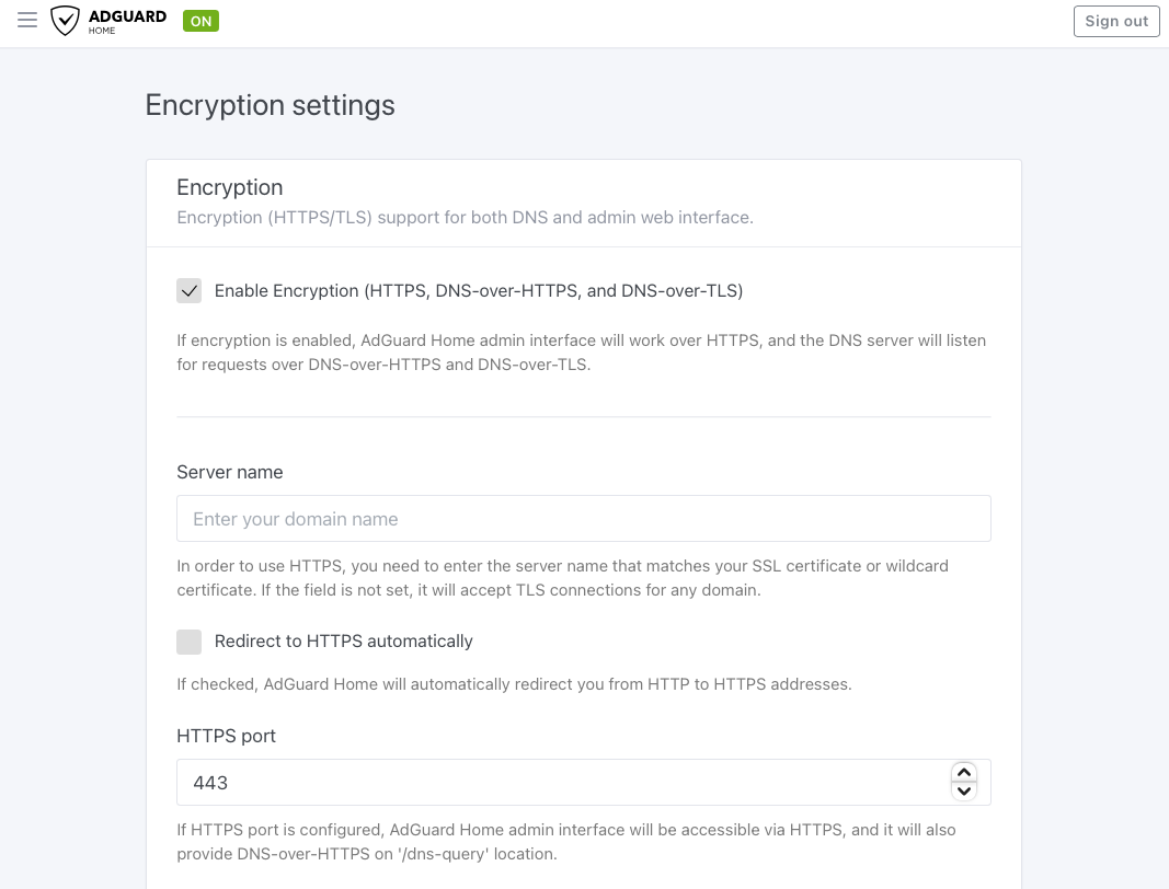 HTTPS 포트 설정