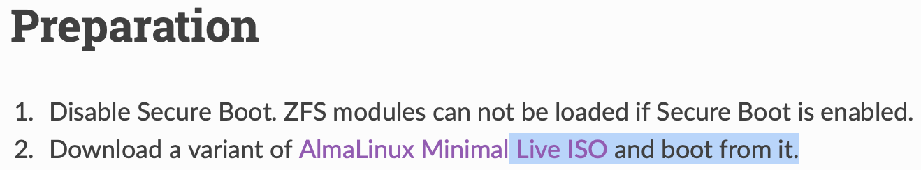 boot from live image